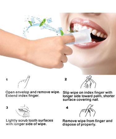 BuyZG 200 PCS Disposable Finger Toothbrushes - Mint Flavor Adult & Kids Daving Gauze Tooth-Cleaning Towels - Buy Online on GoSupps.com