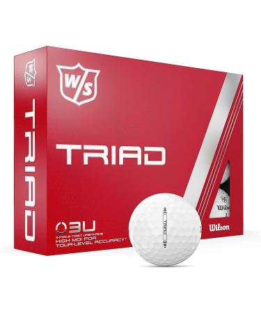 Wilson Staff Triad and Staff Model Golf Balls - 12 Pack White - Buy Online on GoSupps.com