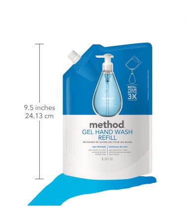 Method Gel Hand Soap Refill Sea Minerals 34 Fl Oz - Pack of 3 - Buy Online on GoSupps.com