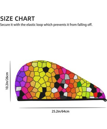 Colorful Tie Dye Microfiber Hair Towel - Super Absorbent Hair Wrap for Long Curly & Thick Hair | Quick Dry Coral Velvet Cap for Women - Buy Online on GoSupps.com