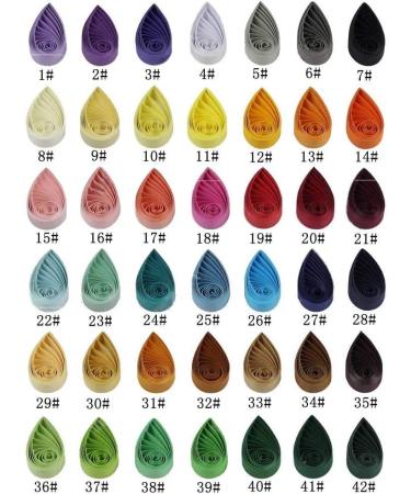5040 Strips Quilling Paper Set - 54cm (21inch) Length - 42 Color Supply - 3mm Width - Buy Online on GoSupps.com