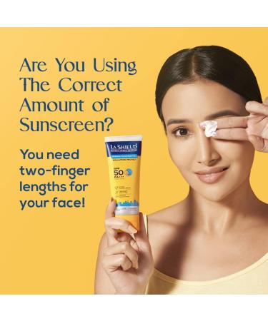 La Shielde Pollution Protect SPF 50 Mineral Sunscreen Gel | Lightweight Oil-Free Water-Resistant | Dermatologist Tested for All Skin Types | 50g - Buy Online on GoSupps.com