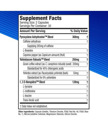 Hydroxycut Hardcore Weight Loss Pills for Women & Men - Energy & Metabolism Booster - 60 Pills - Buy Online on GoSupps.com