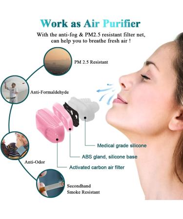 2-in-1 Anti Snoring Nose Air Purifier for Men and Women - Nasal Vents Plugs Clip Snoring Stopper - CPAP User Friendly Snoring Solution for Better Sleep - Buy Online on GoSupps.com