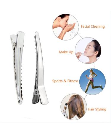 50 Pack 6 cm Alligator Hair Clips - Metal Hairpins for Hairdressers & DIY Accessories | Perfect for Girls & Women - Buy Online on GoSupps.com