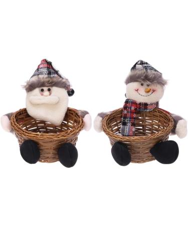 Cabilock 2pcs Christmas Ornaments Christmas Candy Holder Xmas Holder Basket Elder Elk - Buy Online on GoSupps.com