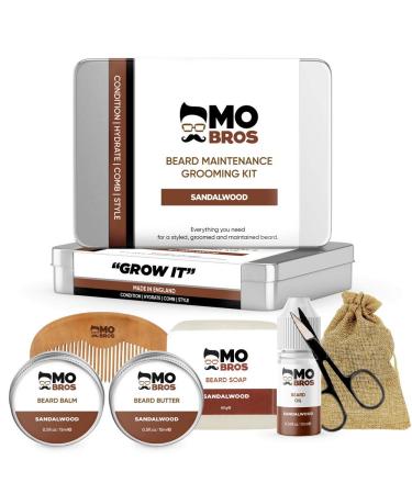 Beard Maintenance XL Grooming Kit | Wash Condition Hydrate Comb & Style Your Facial Hair |Sandalwood| - Buy Online on GoSupps.com