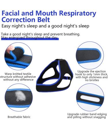 ZHEXYF Snoring Chin Strap - Breathable & Flexible Anti Snoring Aid for Better Sleep - Stop Snoring for Men and Women (1 pcs) - Buy Online on GoSupps.com