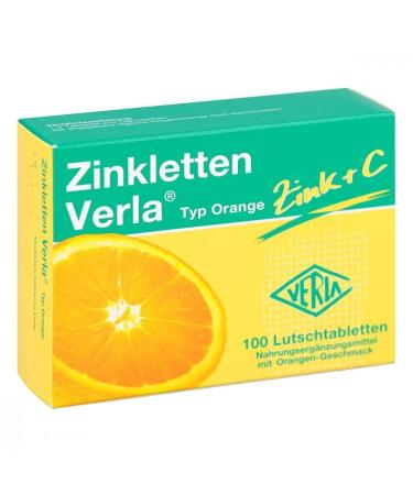 Zinc letters Verla orange 1 Pack 50g