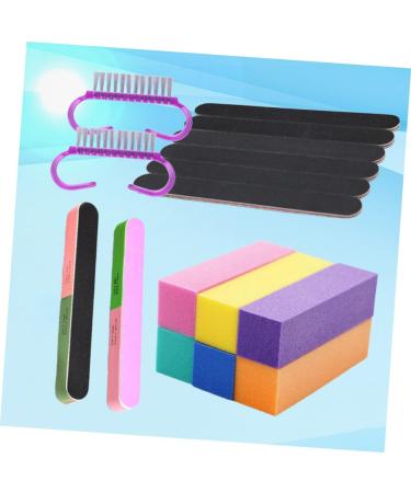 POPETPOP Sanding Stripe 2 Sets Cleaning Tools Nail Cleaning Kit Nail Buffing Block Polishing Buffers Nail Clean up Brush Nail File Sanding Block Manicure Kit Nail Kits Pedicure Brush Mini - Buy Online on GoSupps.com