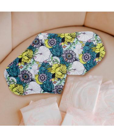 Washable Overnight Incontinence Pads 5pcs | Long Liners with Wings for Women | Reusable Cotton Period Diapers | Ideal for Menstrual Hygiene and Leak Protection - Buy Online on GoSupps.com