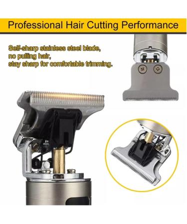 Professional Mens Hair Clippers Zero Gapped Cordless Hair Trimmer Professional Haircut & Grooming Kit for Men Rechargeable LED Display Skull Ornament - Buy Online on GoSupps.com