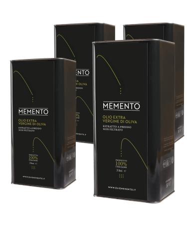 MEMENTO MEMENTO - Extra virgin olive oil - Cold extracted - Unfiltered - 100% Italian - 3 liters (4)