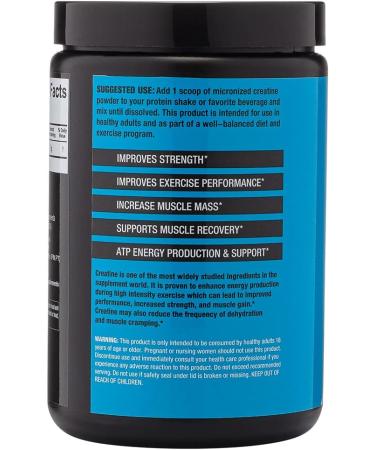2nd Nature Creatine Monohydrate - Micronized Powder Unflavored 300g - Boost Muscle Energy Strength & Recovery - International Shipping Available - Buy Online on GoSupps.com