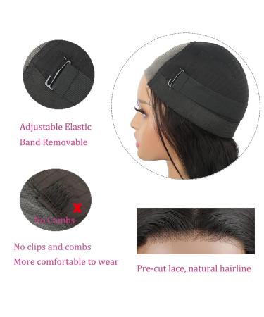 Ahaisy Body Wave Lace Front Wig | Pre Plucked Human Hair | No Glue Needed | 18 Upgraded HD Closure | Black Women - Buy Online on GoSupps.com