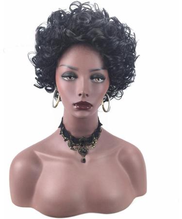 Spin for Hair African Short Curly Hair Women's Fashion European And American Puffy Black Small Curly Wig Set Perfect 7 Natural Curly One Size Black - Buy Online on GoSupps.com