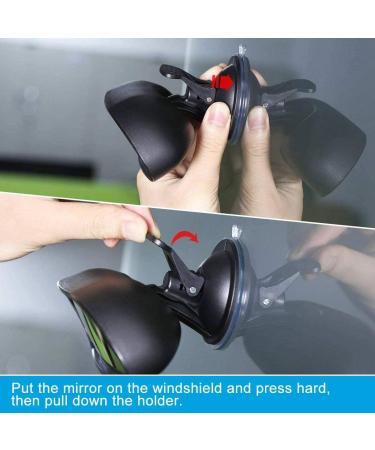 360 Rotatable Baby Car Mirror with Non-Slip Suction Cup - Rear Facing Child Safety View Mirror for Interior Car Seat - Black - Buy Online on GoSupps.com