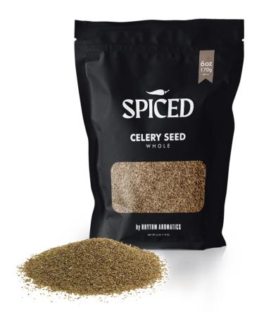 SPICED Whole Celery Seed 6 Oz. Bag for of Celery Seeds for Cooking, Seasoning, Brining, Pickling