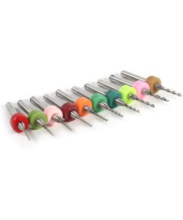 10pcs 0.6-1.5mm Cemented Carbide Mini Micro Drill Bits for CNC & PCB - High Precision Metalworking Tools - Buy Online on GoSupps.com