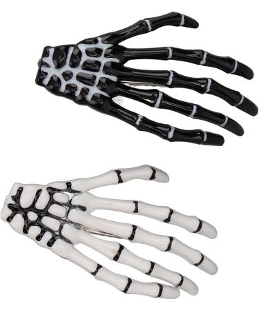 3 Pair Halloween Skeleton Hands Bone Hair Clips Delicate Punk Rock Horror Hair Clip for Women Girls Hair Accessories - Buy Online on GoSupps.com