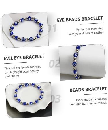 COHEALI Men s Bracelets 3pcs Devil Eyes Bracelet Men Bracelet Bracelets Beads Evil Eye Bracelet Rope Rosary Man Elastic As Shownx3pcs 18x0.8cmx3pcs - Buy Online on GoSupps.com