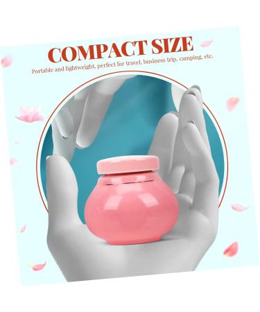 POPETPOP Storage Bottle Cans Coffee Sample Face Cream Jars Empty Porcelain Loose Tea Tin Tea Storage Canister Face Hand Ceramic Tea Coffee Sugar Jar Makeup Earrings Travel Cosmetic Ceramics 6x5.5cm Pink - Buy Online on GoSupps.com