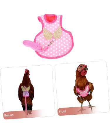 SEWOART Chicken and Duck Vest Hen Pet Harness Puppy Harness Comfortable Pet Harness Pet Leash Polyester Pink 17X15X0.5CM Pink - Buy Online on GoSupps.com