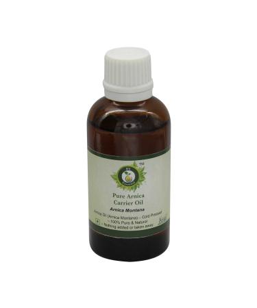R V Essential R V Essential Pure Arnica Carrier Oil 50ml (1.69oz) - Arnica Montana (100% Pure and Natural Cold Pressed) Pure Arnica Carrier Oil