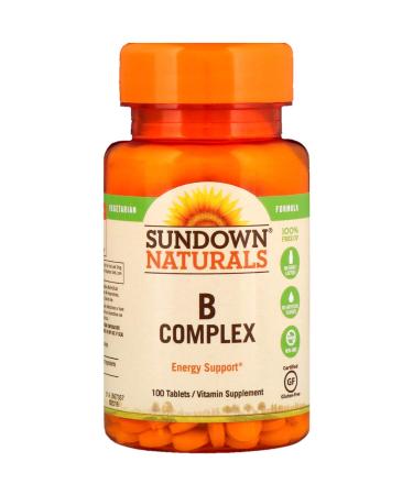 Sundown Naturals B-Complex Energy Support 100 Tablets each (1 Pack)