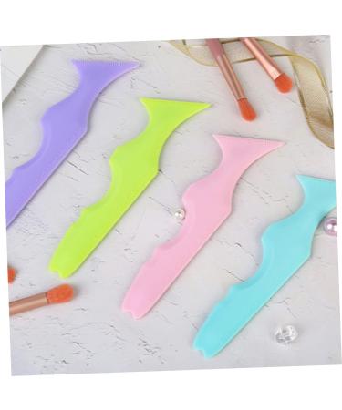 Angoily 3pcs Silicone Beauty Ruler Lash Mascara Purple Eyeshadow Mascara Drawing Aid Girl Makeup Tools Face - Buy Online on GoSupps.com