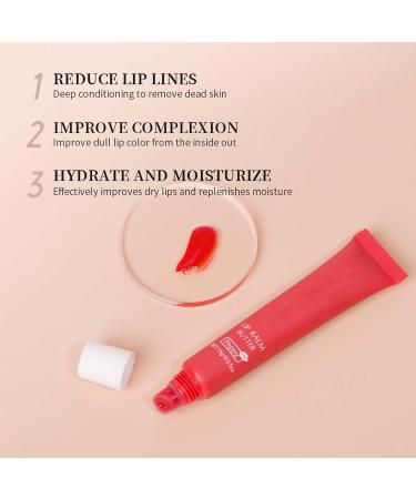 Lip Balm For Pink Lightening Treatment Lip Balm Care Cherry Blossom Lip Balm Moisturizing Peeling Lighten Lips (Pink sugar 2PCS) - Buy Online on GoSupps.com
