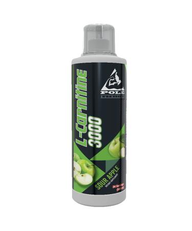 L-Carnitine 3000 | 500 Ml (34 Serving Green Apple) Green Apple 16.9 Fl Oz (Pack of 1)