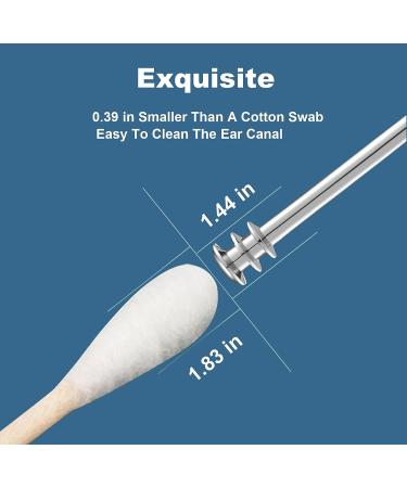 JiMing Ear Wax Removal Kit - 6-in-1 Stainless Steel Tools for Efficient Ear Cleaning and Relaxing Massage with Storage Box - Buy Online on GoSupps.com