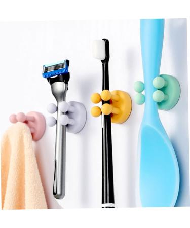 Alipis 24 STK Silicone Razor Hooks & Toothbrush Holder - Versatile Shower & Bathroom Utensils Wall Bracket for Towels & Luffa - Buy Online on GoSupps.com