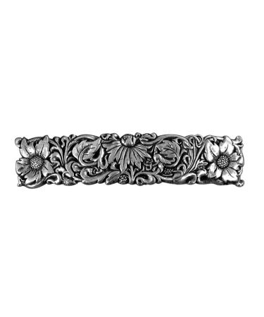 Wildflower Hair Clip  Hand Crafted Metal Barrette Made in the USA with a medium 70mm Clip by Oberon Design