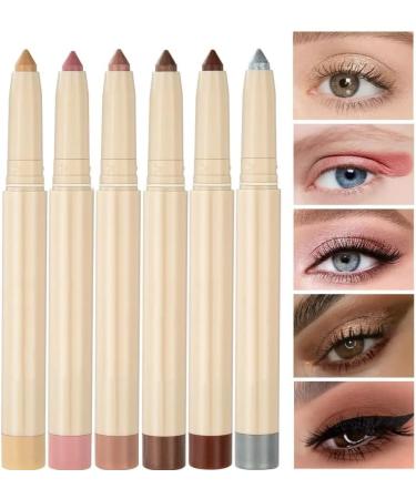 Pearlescent Eyeshadow Pencil Stick Lasting Glitter Shimmer Eye Shadow Pen Eyeliner Stick Eyes Make Up Tools Waterproof 22 Colors (Color : NO.2) - Buy Online on GoSupps.com