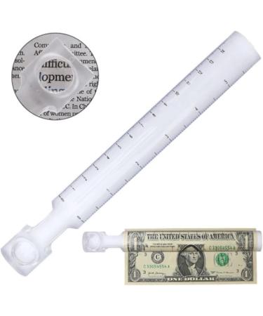 AJOIDR Portable 10x Magnifying Bar Magnifier Ruler Fitting for Reading Small Prints & Document Quality Acrylic Material Made - Buy Online on GoSupps.com