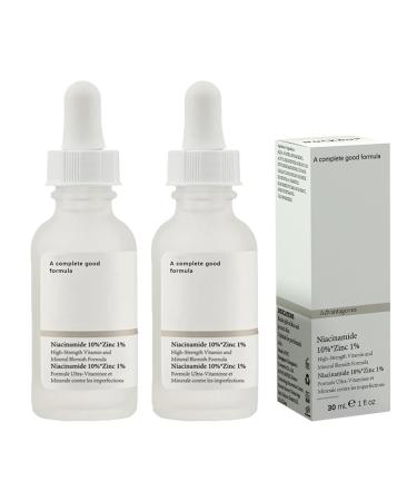 Niacinamide Serum the oirdenariy Niacinamide 10% + Zinc 1% Original Skincare Serum Niacinamide Face Moisturizer Pore Reducer Blemishes for Blemish-Prone Dull Skin Softens Balancing Sebum (30ml*2)
