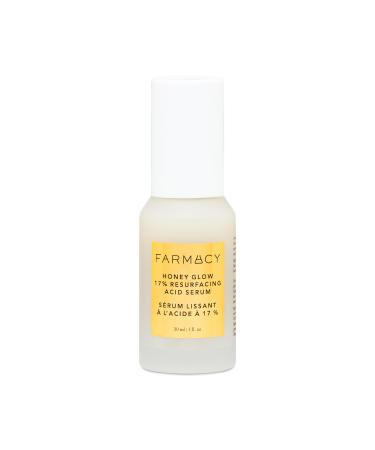 Farmacy Honey Glow 17% AHA & BHA Resurfacing Night Serum - Facial Serum with Hyaluronic Acid - Reduces Fine Lines & Pores - Buy Online on GoSupps.com