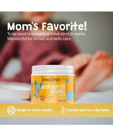Souris Verte Baby Shea Butter Soothing Body Cream Baby & Mom Organic Hydrating Cream 60 ml - Buy Online on GoSupps.com