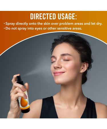 Miramist Acne Spray - Body & Face Treatment for Hormonal Acne Sunburn Relief & Pimples - Aloe Vera MSM Silver Zinc & Copper for Men Women & Teens - Buy Online on GoSupps.com