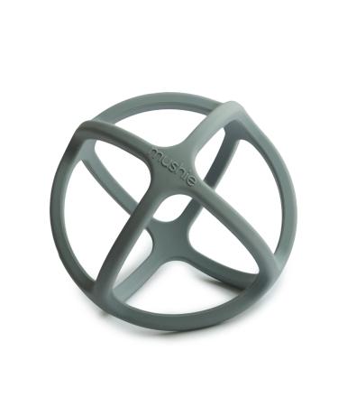 Mushie bite ring for babies made of bpa-free silicone |Promotes visual sense & motor skills baby |Teen Nursing Accessories |Safe & high quality for toddlers children boys & girls |Ball Design (Dried Thyme)
