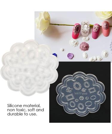 Acrylic Nail Moulds 3D Art Models Silicone Templates Carved Tools Sculpted Mold Manicure Tool for DIY Decorations Photo Frame (photo frame cro heart) - Buy Online on GoSupps.com