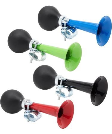 Juvale 4 Pack Bike Horn Assorted Colors for Adults and Kids - Rubber Squeeze Bulb (7 x 2 x 2 in) - Buy Online on GoSupps.com