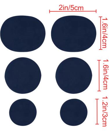 Shoe Hole Repair Patch - Self-Adhesive Shoe Heel Repair | Sneaker Hole Repair Patch | Shoe Hole Prevention Patch For Most Types Of Shoes | Shoe Hole Repair For Sneaker Leather Shoes High Heels Dark Blue - Buy Online on GoSupps.com