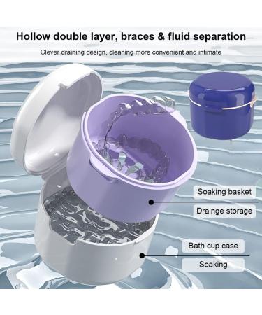 Buy GMedHC Portable Prosthetic Dinner Cover & Invisible Dental Storage Box - Double Layer Hollow Drain for Orthodontic Brackets | International Shipping Available - Buy Online on GoSupps.com