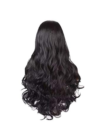 Wig Women Long Hair Black Cosplay Long Wavy Curly Synthetic Brazilian Women Hair 50s 70s 60s 80s