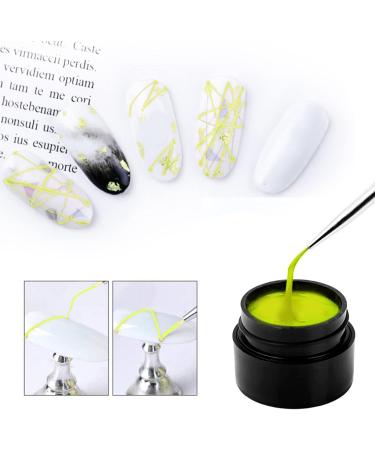Spider Gel Nail Polish | Odorless Glow in The Dark Spider Gel - 8ml Nail Art Liner Gel Highlight Nails Manicure Kit Beautiful for Home DIY Nail Salon Dedaiby - Buy Online on GoSupps.com