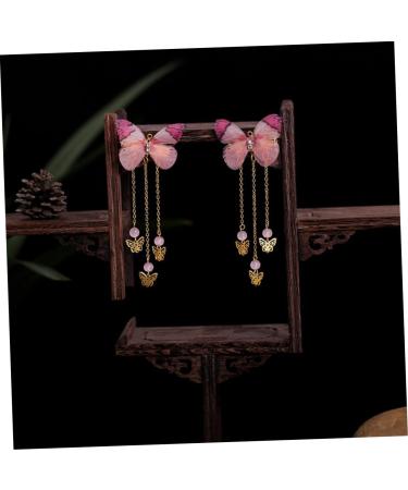 minkissy 3 Pairs Hanfu Butterfly Headdress Tassel Hairpins Butterfly Hair Accessories Kid Hair Clips Metal Hair Claw Clips Hairpin with Tassel Hanfu Hair Clip Chinese Tassel Hair Clip Girl - Buy Online on GoSupps.com