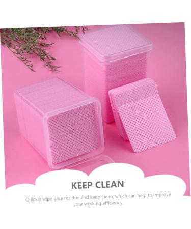 NOLITOY 800 Pcs Lint-Free Nail & Towel Glue Wiping Pads for Eyelash Extensions | Pure Cotton | Anti-Clogging Nail Polish Remover Supplies - Buy Online on GoSupps.com